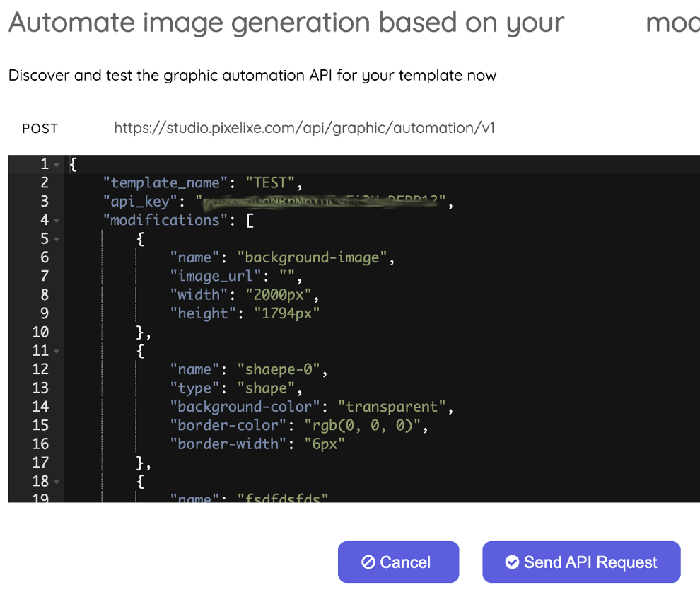 Image Template editor