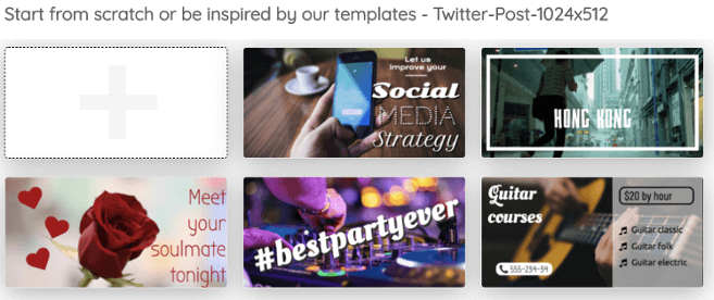 Twitter post templates